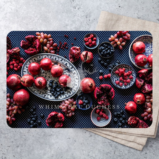 Jewels Of Nature Felt on Vinyl Rectangular Placemats