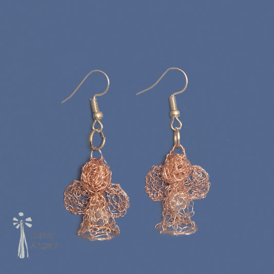 Karoo Angels - Rose Gold Wire Juweel Earrings
