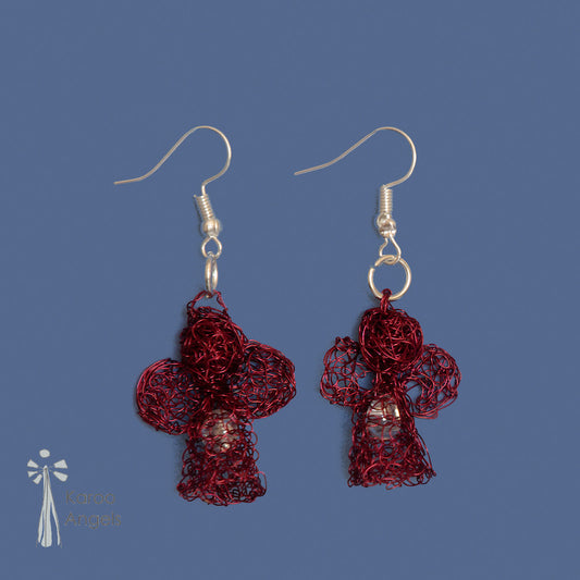 Karoo Angels - Scarlet Wire Juweel Earrings