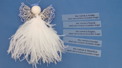 Karoo Angels - Guardian Angel Sky Blue with custom name