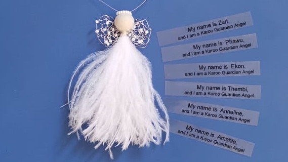 Karoo Angels - Skylar Pearly White with custom name