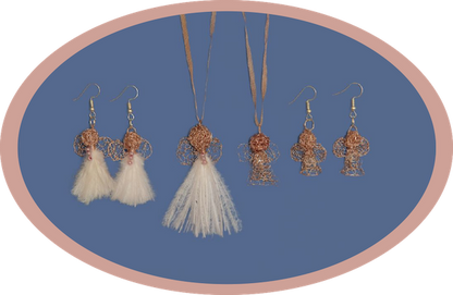 Karoo Angels - Rose Gold Wire Juweel Earrings