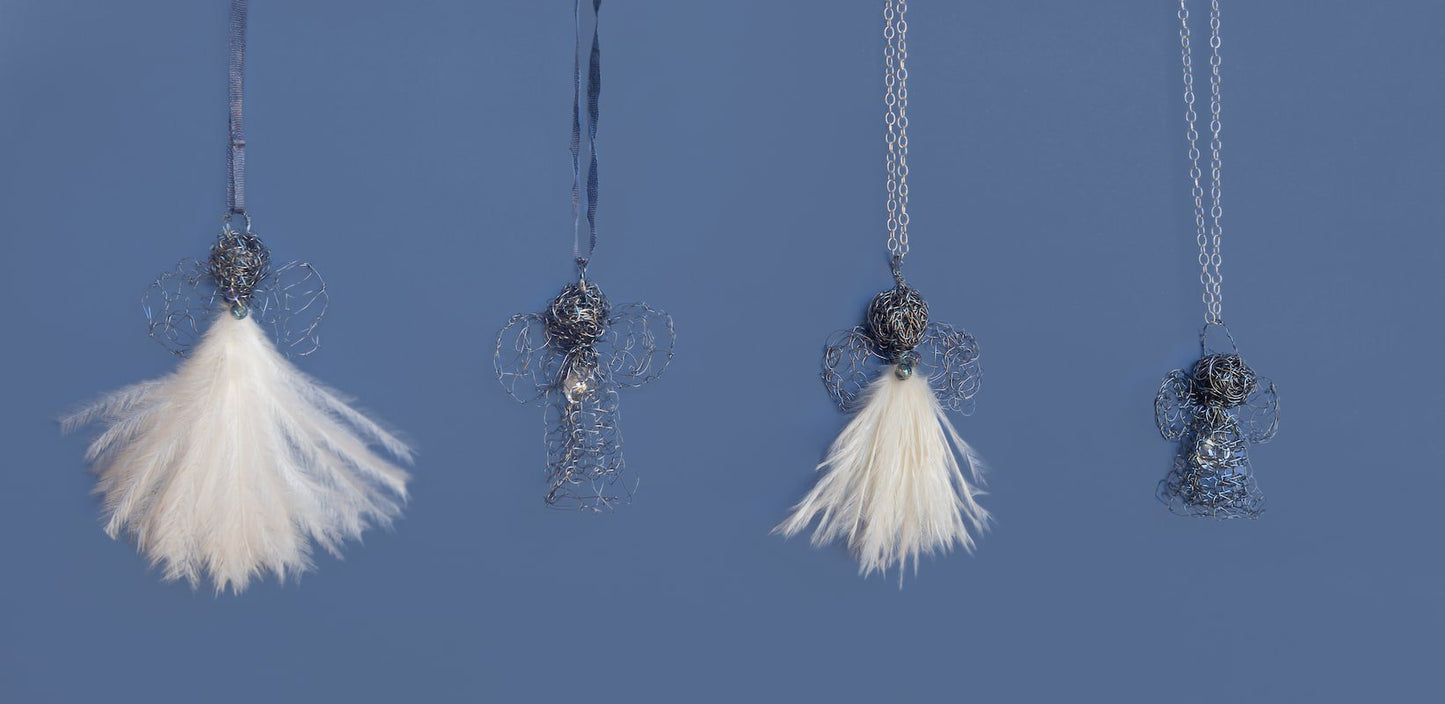 Karoo Angels - Hematite Wire Knitted Juweel Pendant