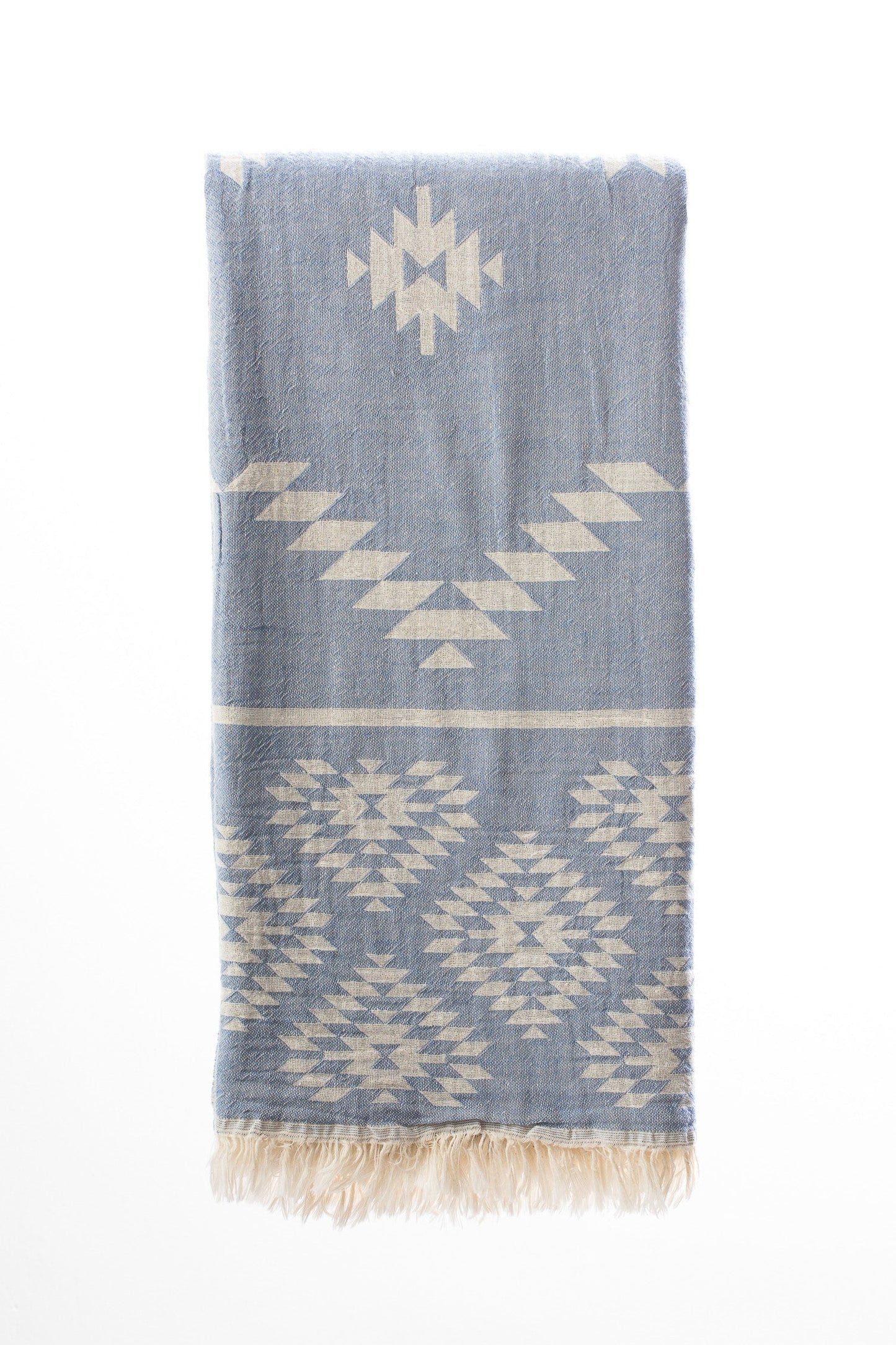 Kelim Denim Blue Turkish Towel