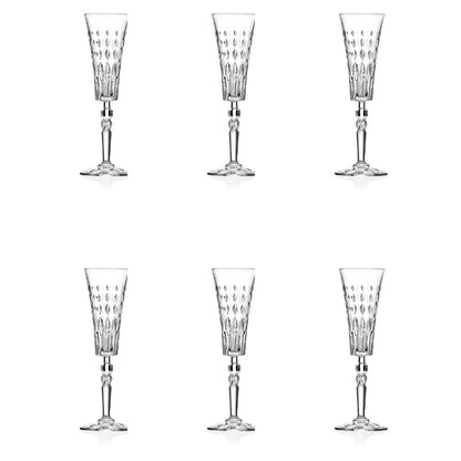 RCR - Marilyn Flute Glass - 170ml - Set of 6