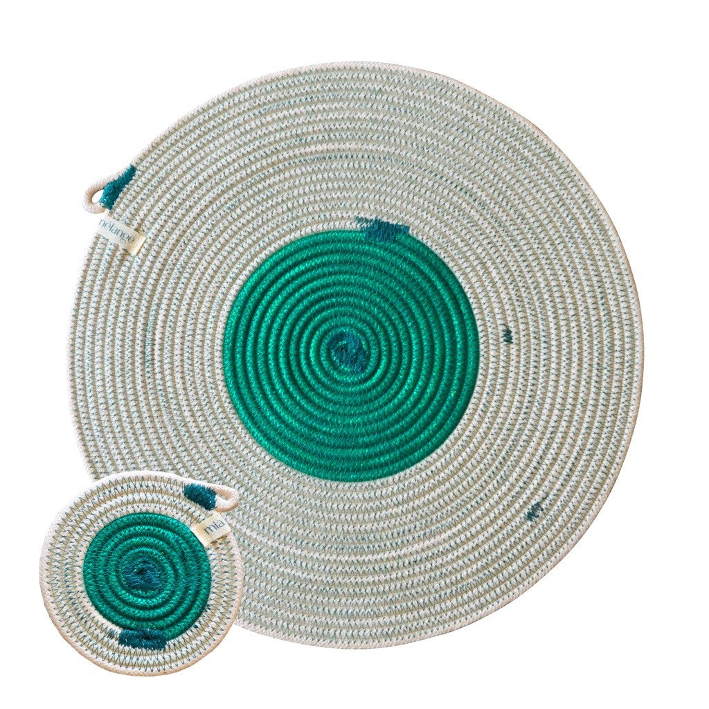 Placemats & Coasters (set of 4 each) - Greenery