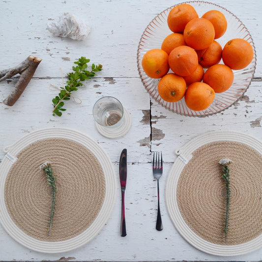 Placemats & Coasters (set of 4 each) - Jute Jungle
