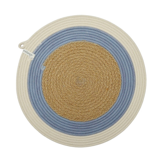 Placemats - Jute & Blue-Grey