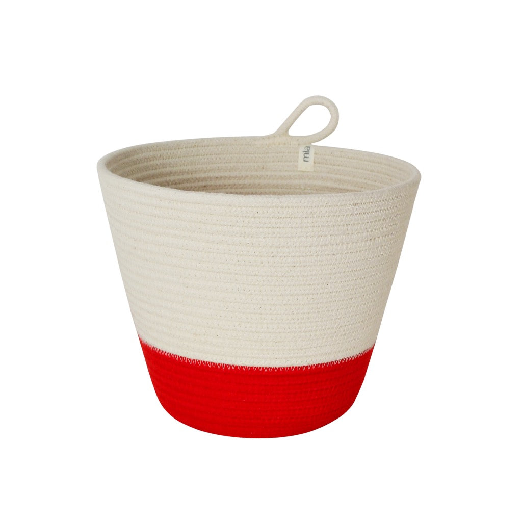 Planter Basket - Red Block