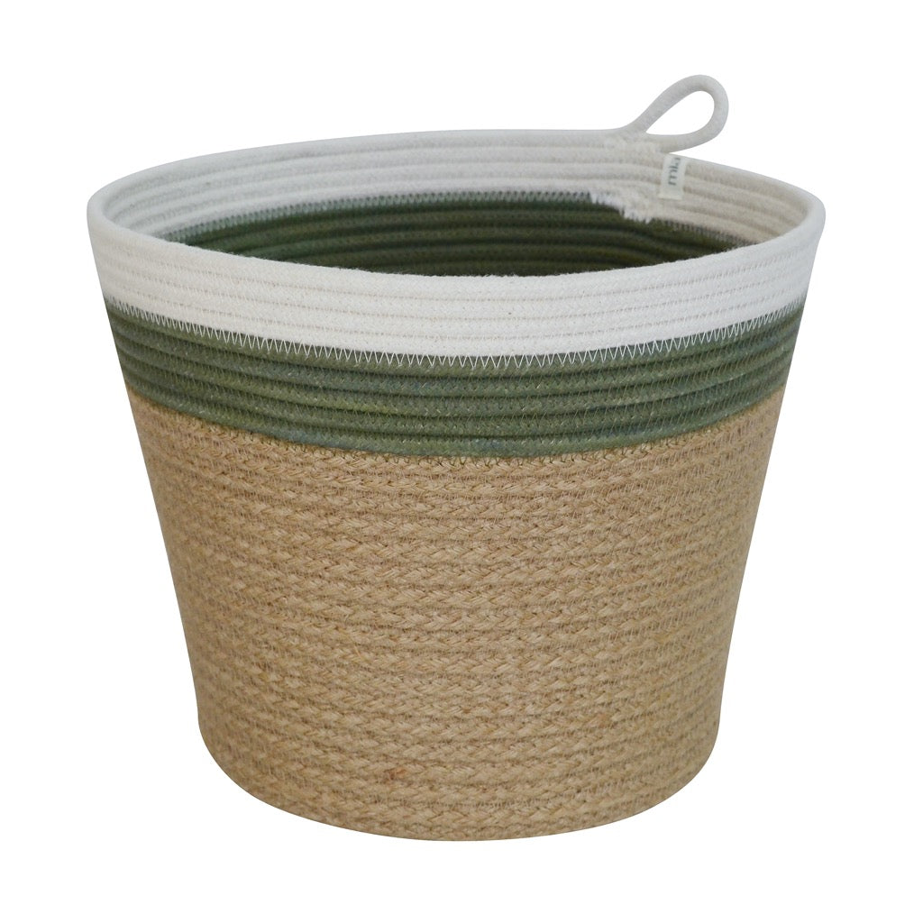 Planter Basket - Olive Jute Jungle