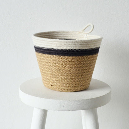 Planter Basket - Charcoal Jute Jungle