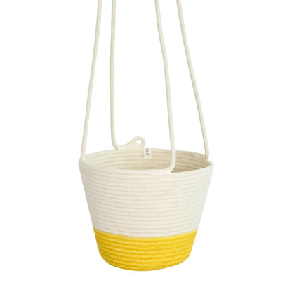 Hanging Planter - Yellow Block