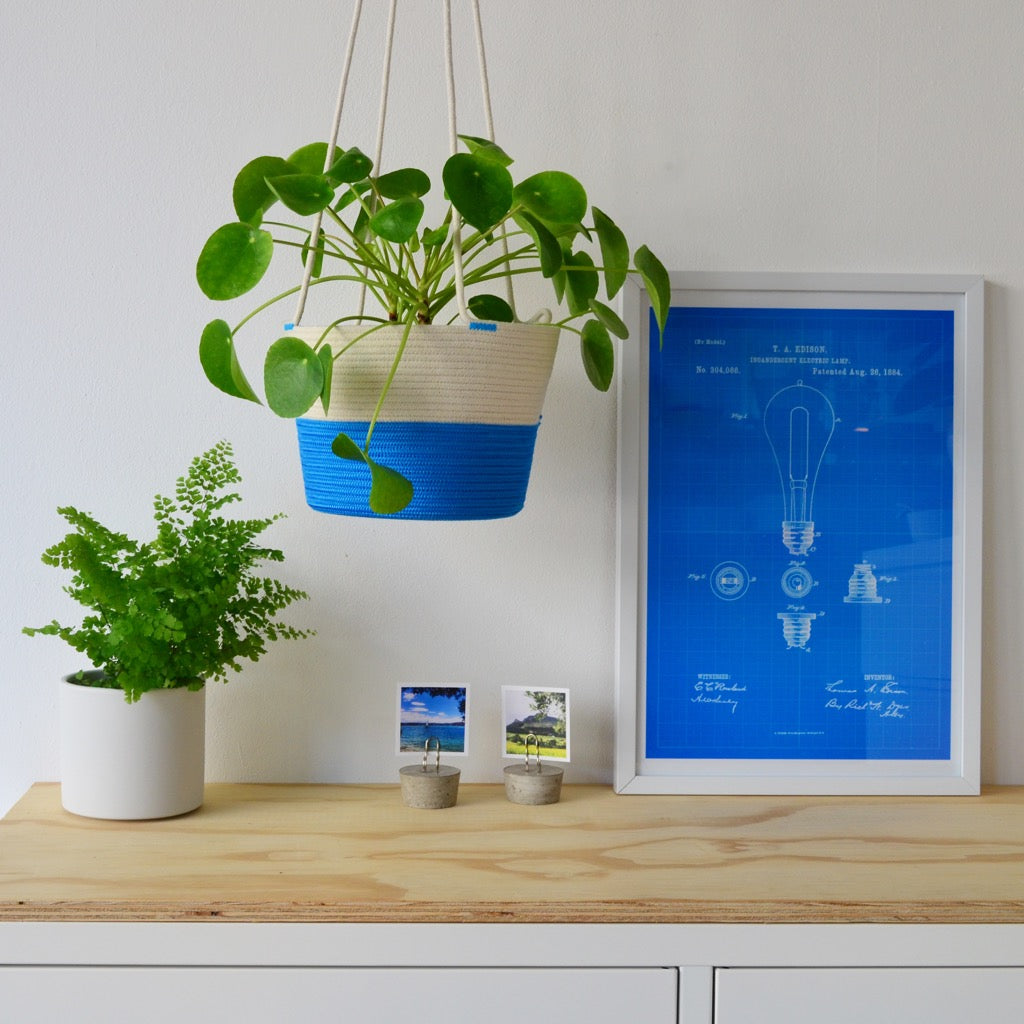 Hanging Planter - Ocean Blue Only