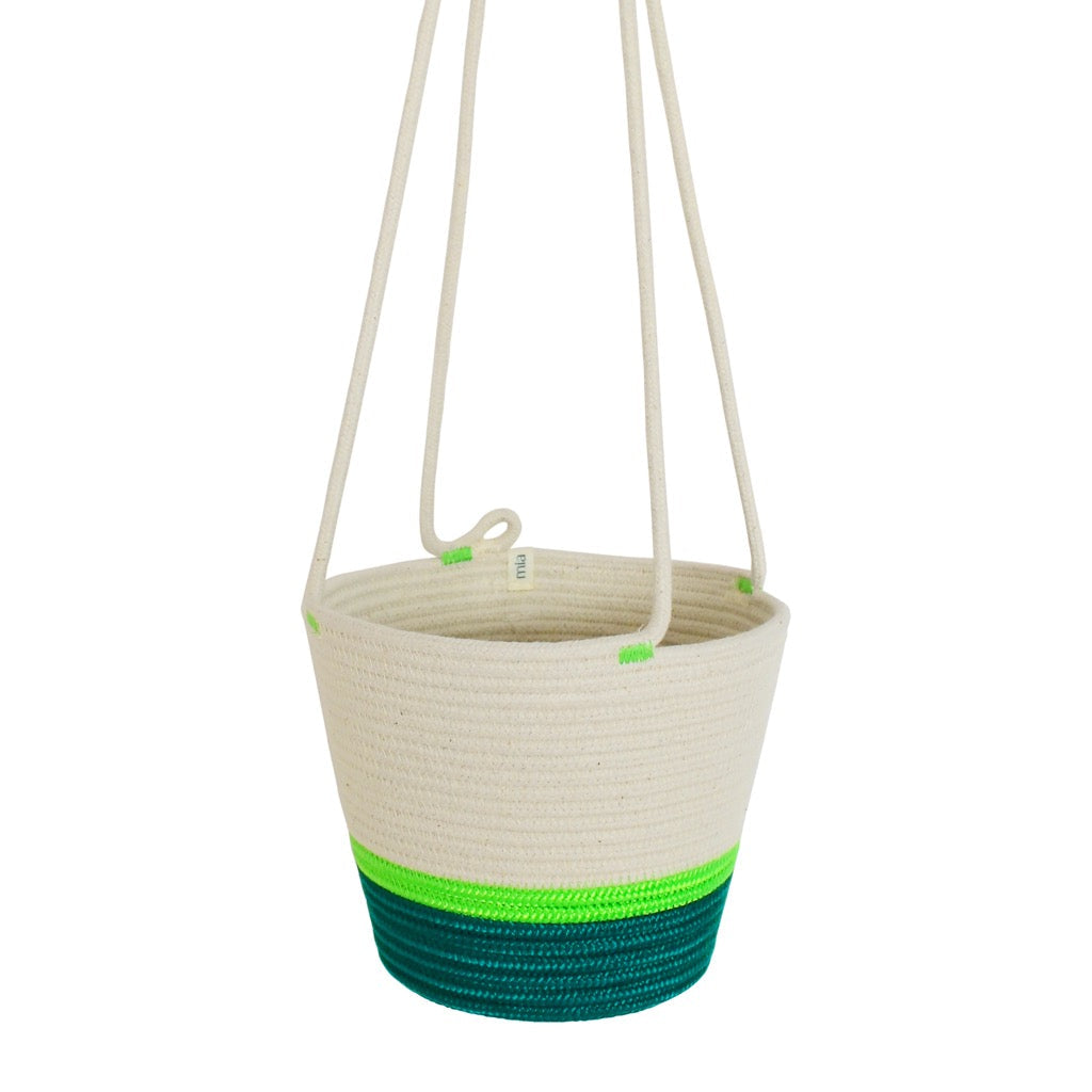 Hanging Planter - Moss Green