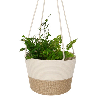 Hanging Planter - Jute Block