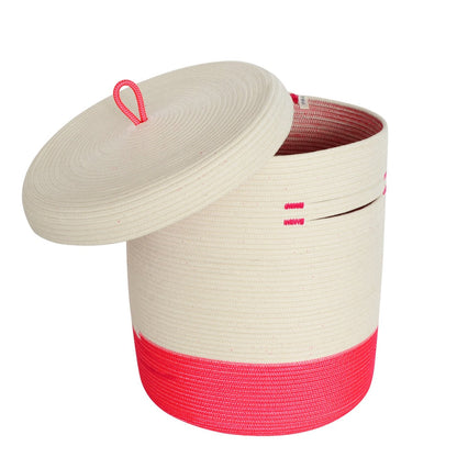 Lidded Cylinder Basket - Celebrate Spring & Summer