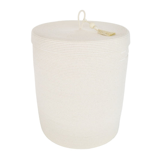 Lidded Laundry Basket - Ivory