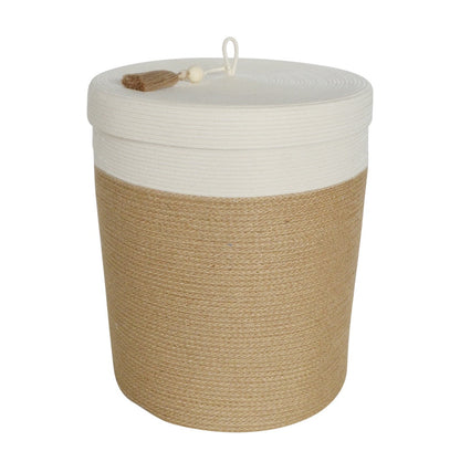 Lidded Laundry Basket - Jute Jungle