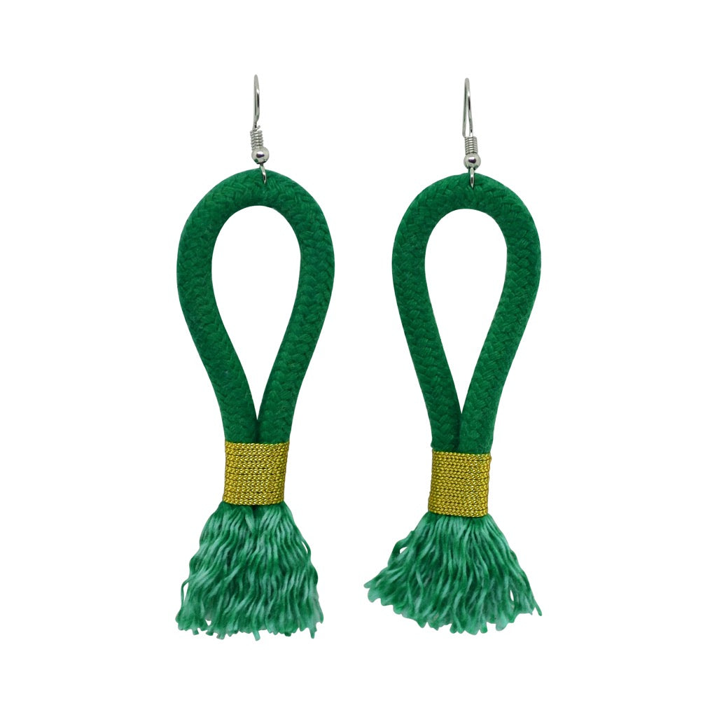 Earrings Emerald Green