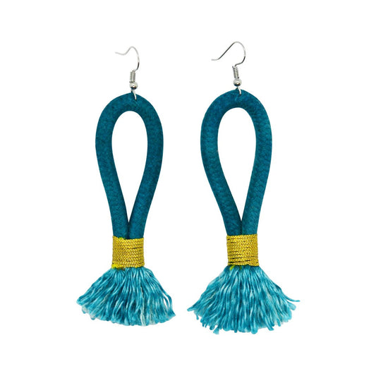 Earrings Teal