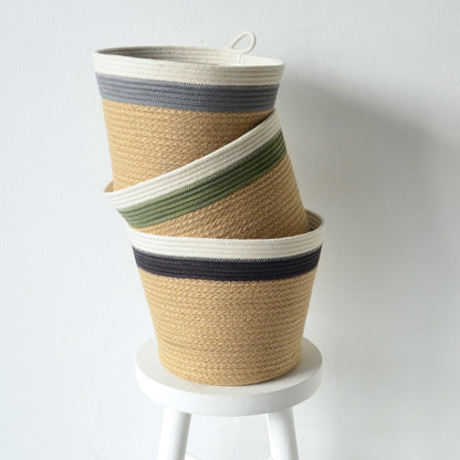 Planter Basket - Charcoal Jute Jungle