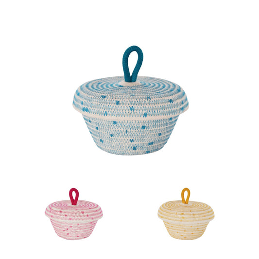 Petite Lidded Basket - Tutti Frutti