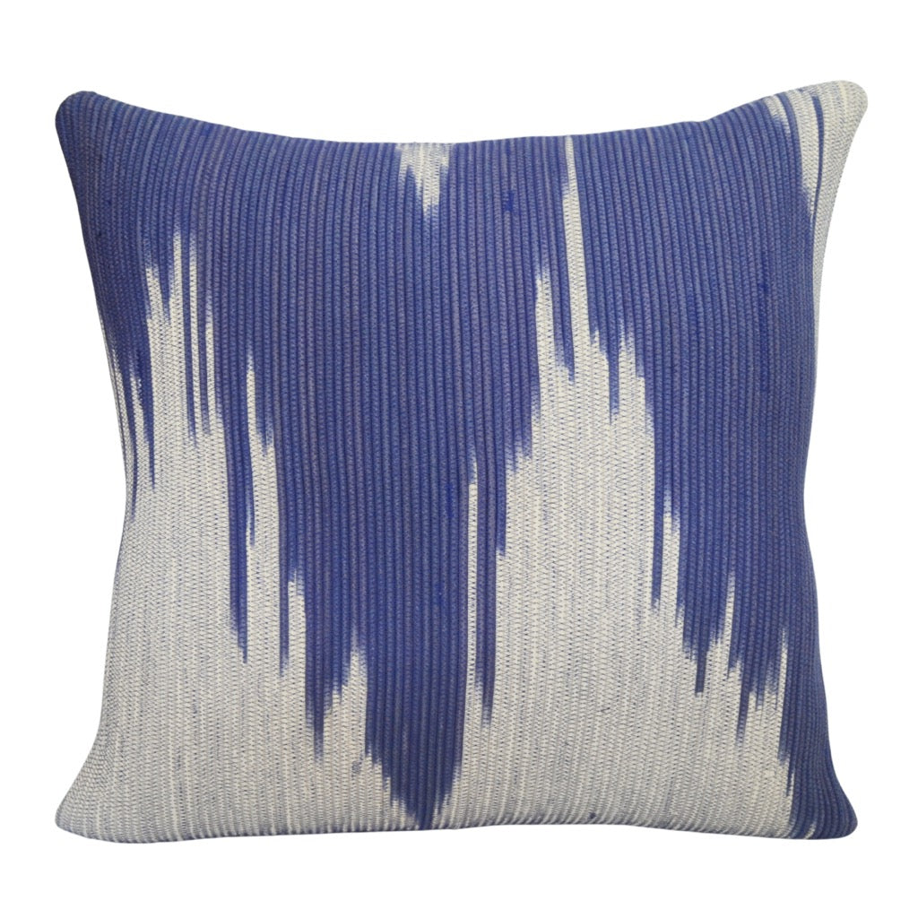 Scatter Cushion - Blue Ikat