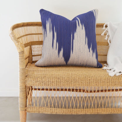 Scatter Cushion - Blue Ikat