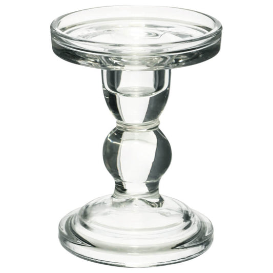 Pillar Glass Candle Holder Small 12x9cm