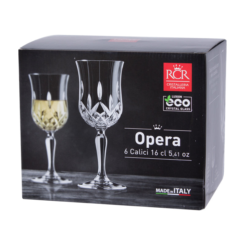 Opera White Wine Glasses (160 ml) - Set of 6