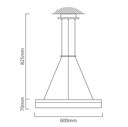 Eurolux - Hemisphere Pendant 600mm White - Lighting, Lights - P616