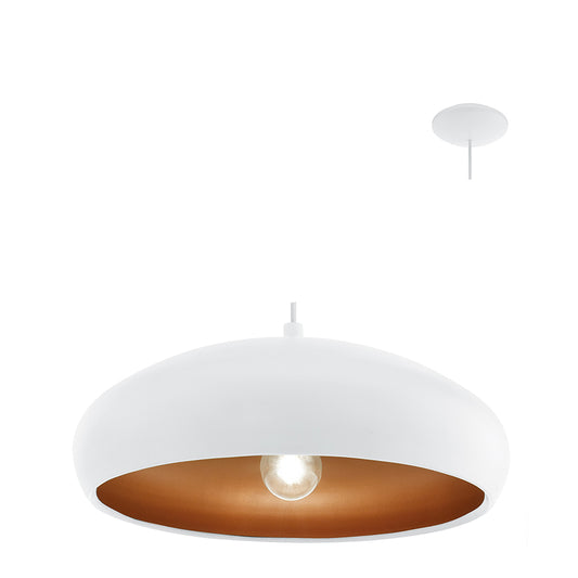 Eurolux - Mogano1 Pendant 400mm White/Copper - Lighting, Lights - P685W