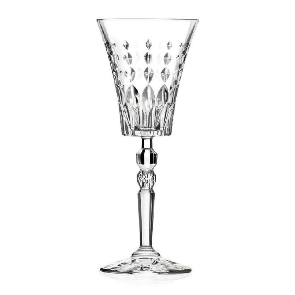 RCR - Marilyn Crystal Wine Glass - 160ml - Set of 6, Crystal Glass, Stemware