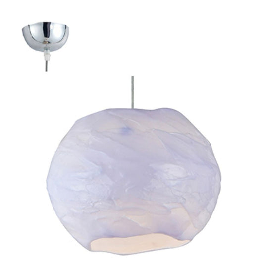Radiant - Pendant 415mm Chrome and White E27 60w - RP344