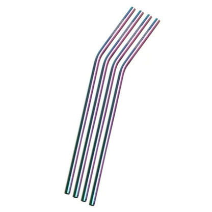 Blue Stainless Steel Straws by Nicolson Russell (Set of 4 with 2 cleaners)