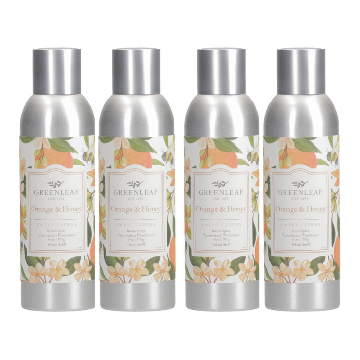 Greenleaf - Room Spray - Orange & Honey (Set of 4)