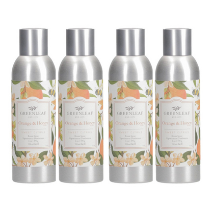 Greenleaf - Room Spray - Orange & Honey (Set of 4)