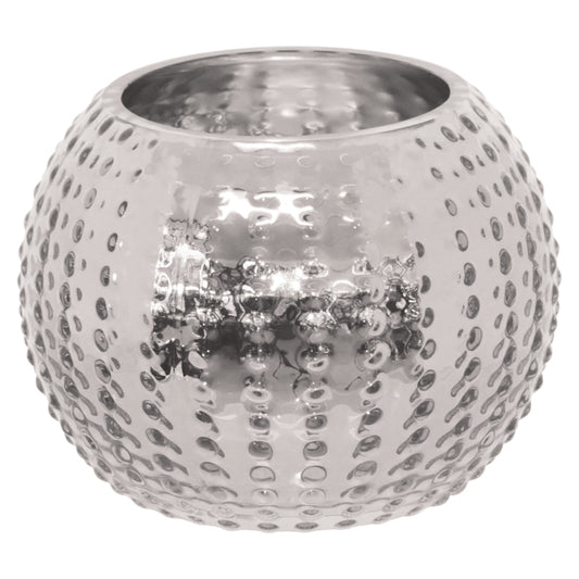Sea Urchin Silver Ball Vase 11x15