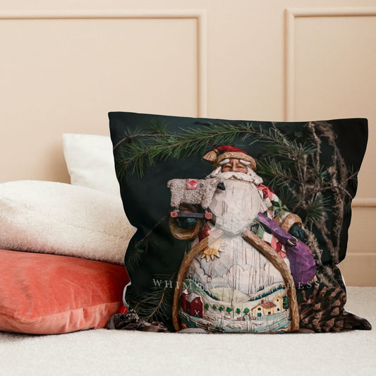 Santa Clause Is Coming To Town Christmas Scatter Cushion Cover