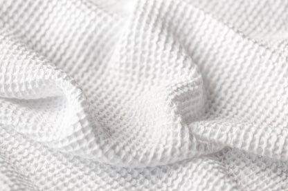Waffle Weave White Turkish Towel