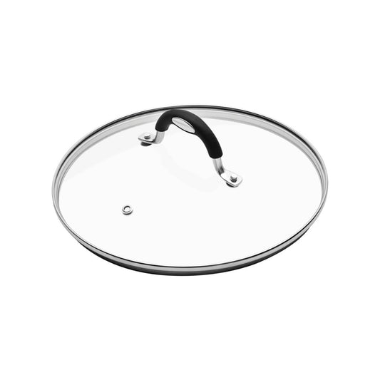 Tramontina Mônaco Induction Glass and Stainless Steel Lid with Silicone Handle, 28 cm