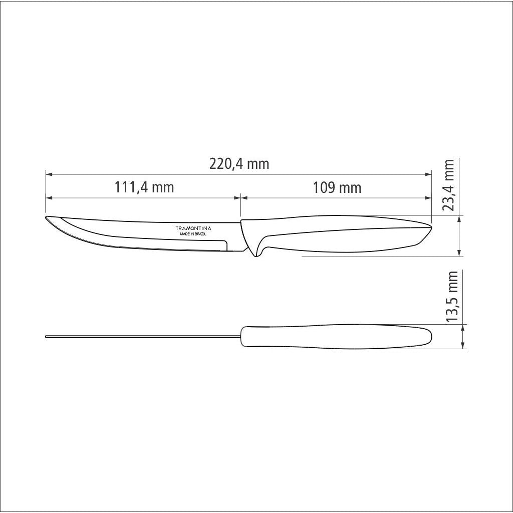 Tramontina Plenus Fruit Knife (13 cm Stainless Steel Blade)