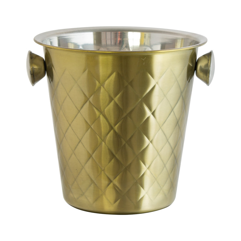 Champagne Ice Bucket in Gold - 4L - Stainless Steel