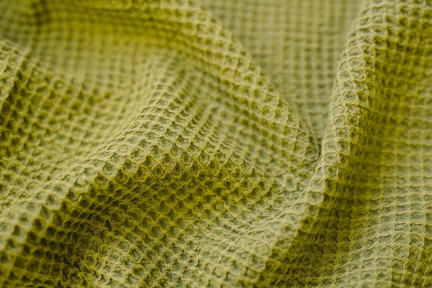 Waffle Weave Citron Turkish Towel