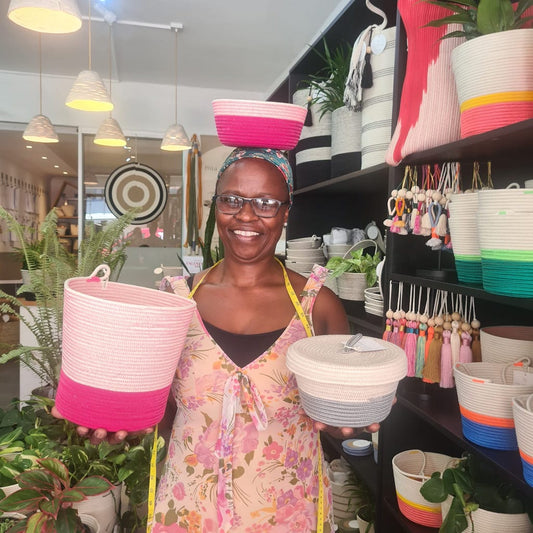 Fuchsia and Cobble Grey set - SALE