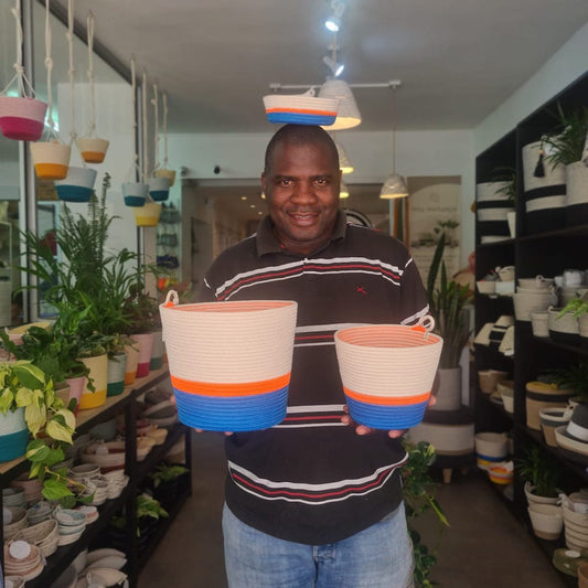 Ocean Blue and Neon Orange Set - SALE