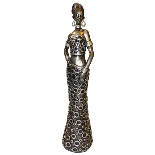 Bronze Girl and Rings Standing 36cm