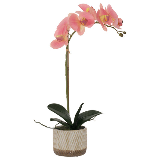 Two-Tone Pink Artificial Orchid - 48cm