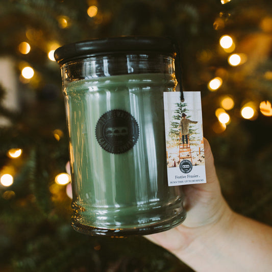 Scented Candle by Bridgewater Candle Company - Festive Frazier Large Jar Candle