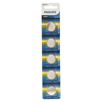 Philips CR2450 Lithium Coin Battery 3V 5 Blister- AV711